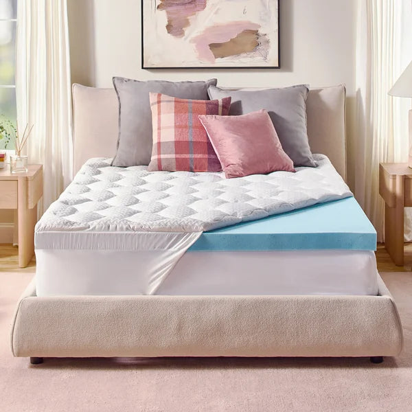 Novaform Pillow Top Plus Gel Memory Foam 4-inch Mattress Topper