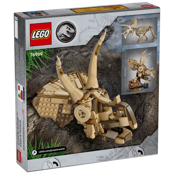 LEGO Jurassic World Dinosaur Fossils Triceratops Skull Building Toy 76969