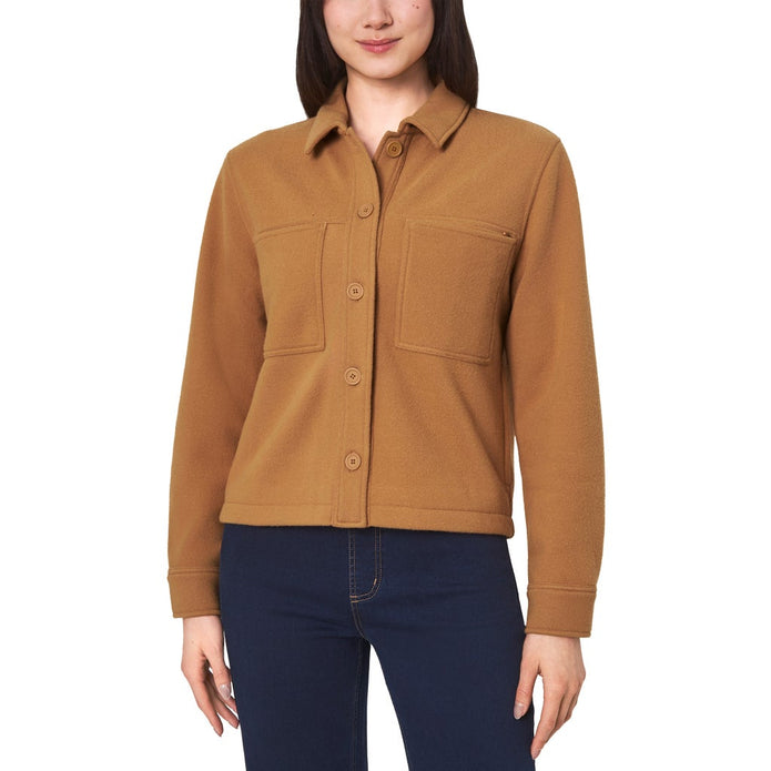 Mondetta Women’s Knit Cropped Jacket - Tan