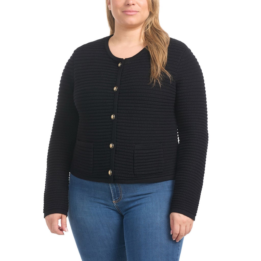 Hilary Radley Women's Button Front Cardigan