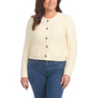 Hilary Radley Women's Button Front Cardigan - Cream