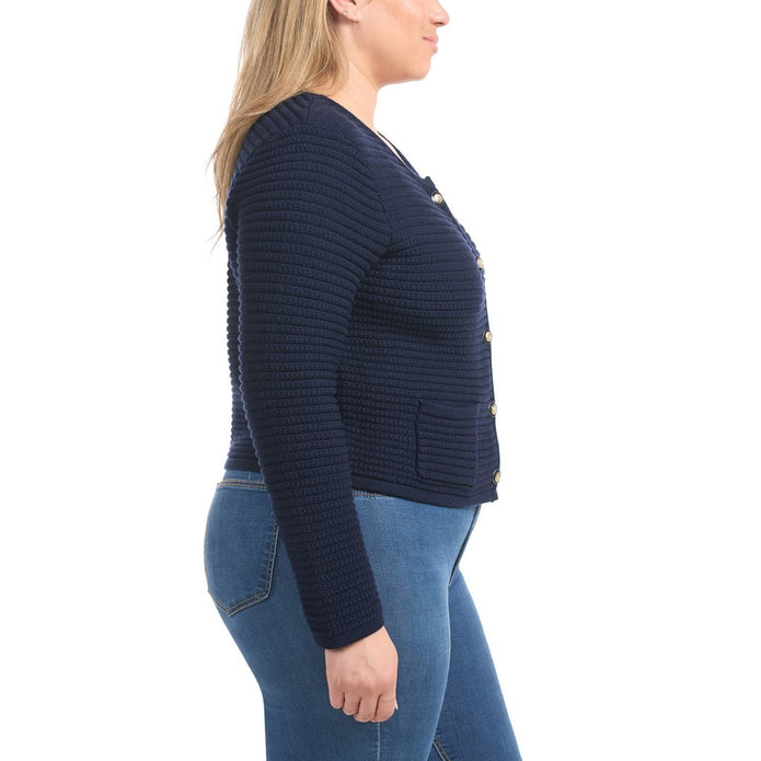 Hilary Radley Women's Button Front Cardigan