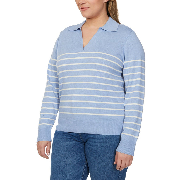 Loft Women’s Fine Knit Sweater with Johnny Collar