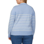 Loft Women’s Fine Knit Sweater with Johnny Collar