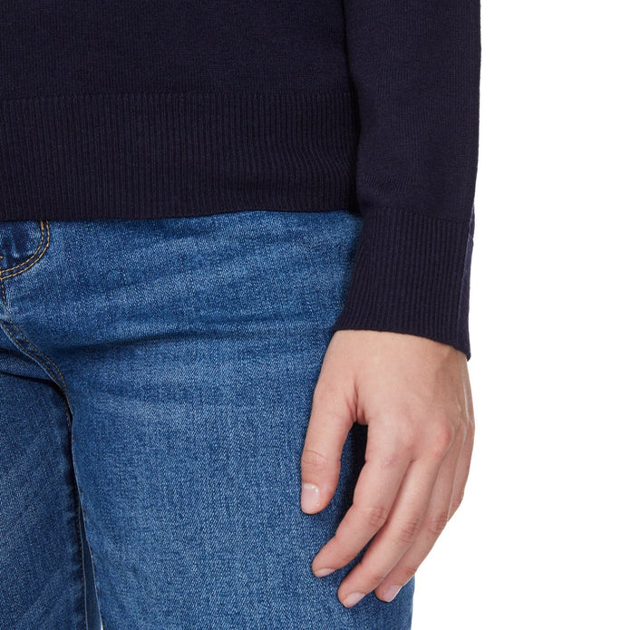 Loft Women’s Fine Knit Sweater with Johnny Collar