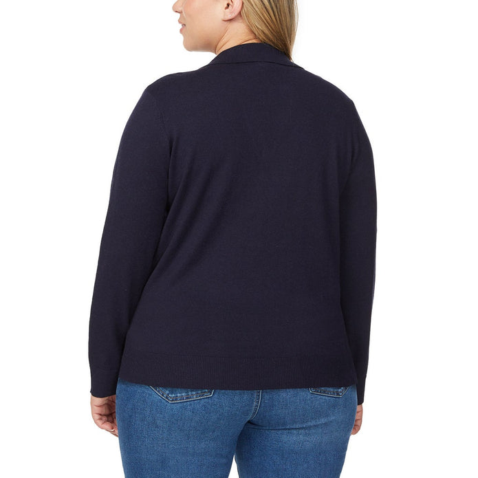 Loft Women’s Fine Knit Sweater with Johnny Collar