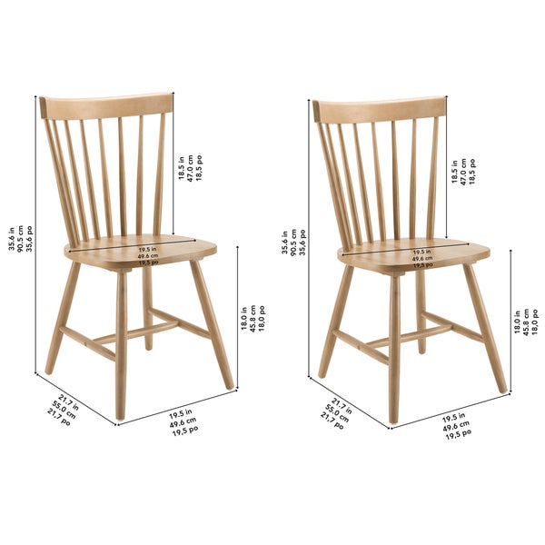 Bush Furniture West End Dining Chair, 2-pack