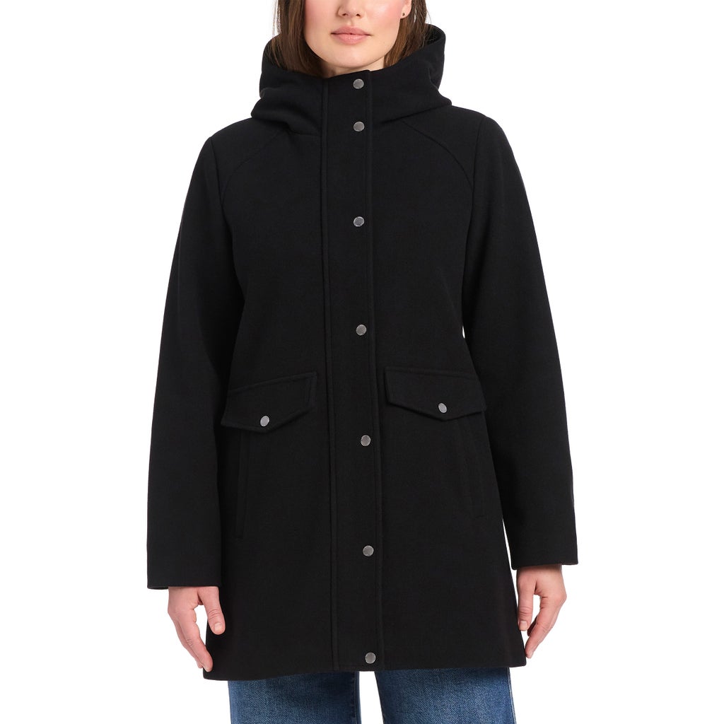 Vince Camuto Women's Faux Wool Coat - Black