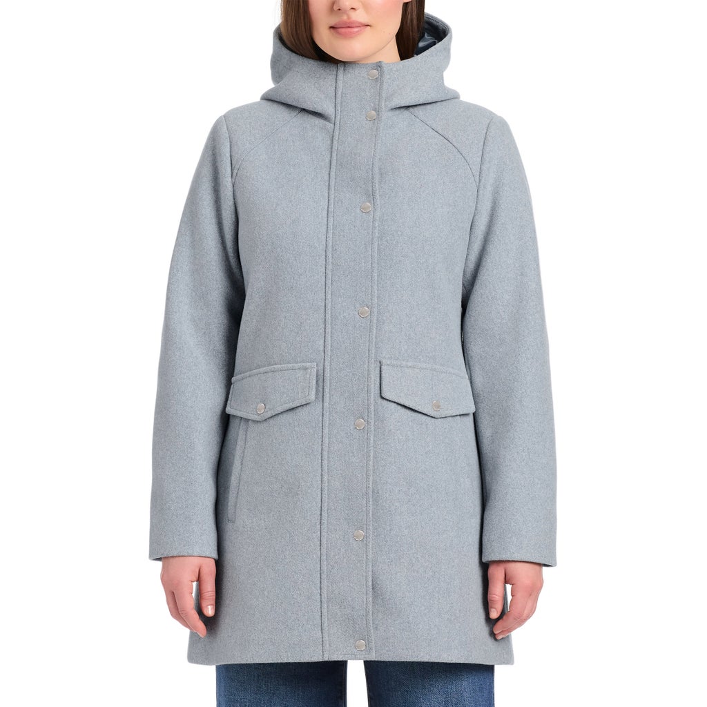 Vince Camuto Women's Faux Wool Coat - Light Blue