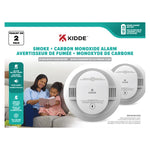 Kidde Battery Operated Smoke and Carbon Monoxide Alarm, 2-pack