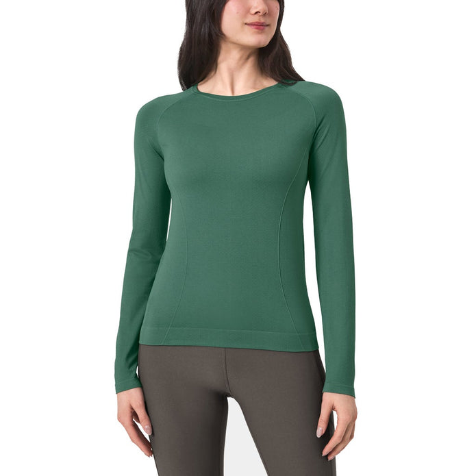 Mondetta Women's Seamless Long Sleeve Active Top - Green