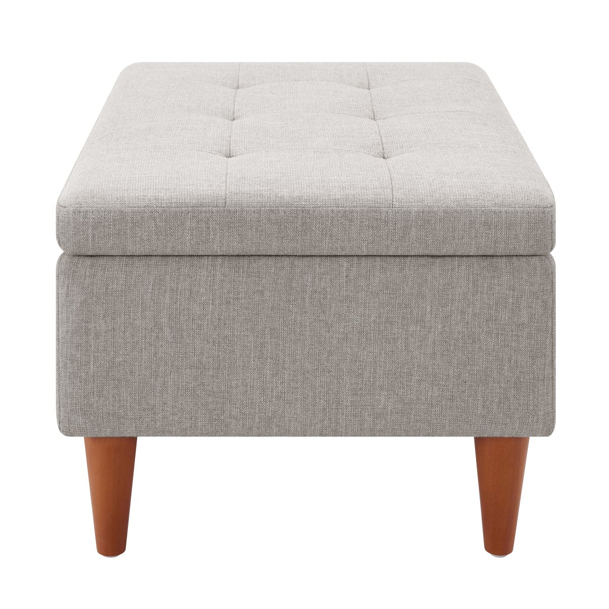 King Fabric Upholstered Storage Ottoman