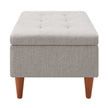 King Fabric Upholstered Storage Ottoman