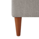 King Fabric Upholstered Storage Ottoman