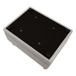 King Fabric Upholstered Storage Ottoman
