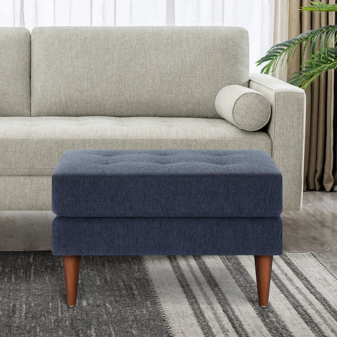 King Fabric Upholstered Ottoman