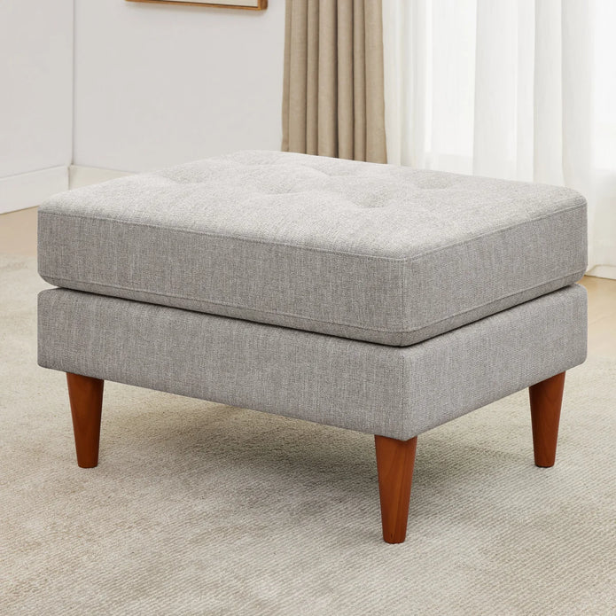 King Fabric Upholstered Ottoman