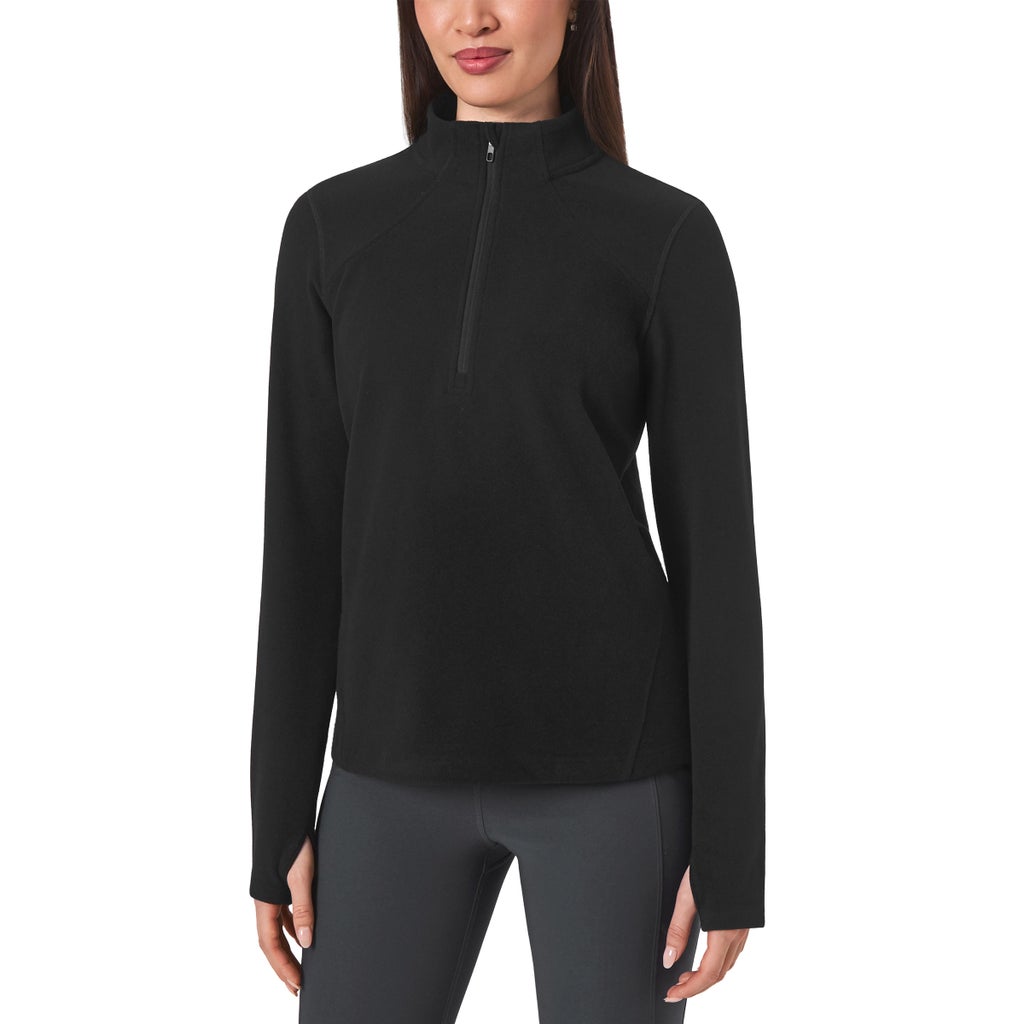 Mondetta Women's Quarter Zip Micro Polar Fleece Pullover