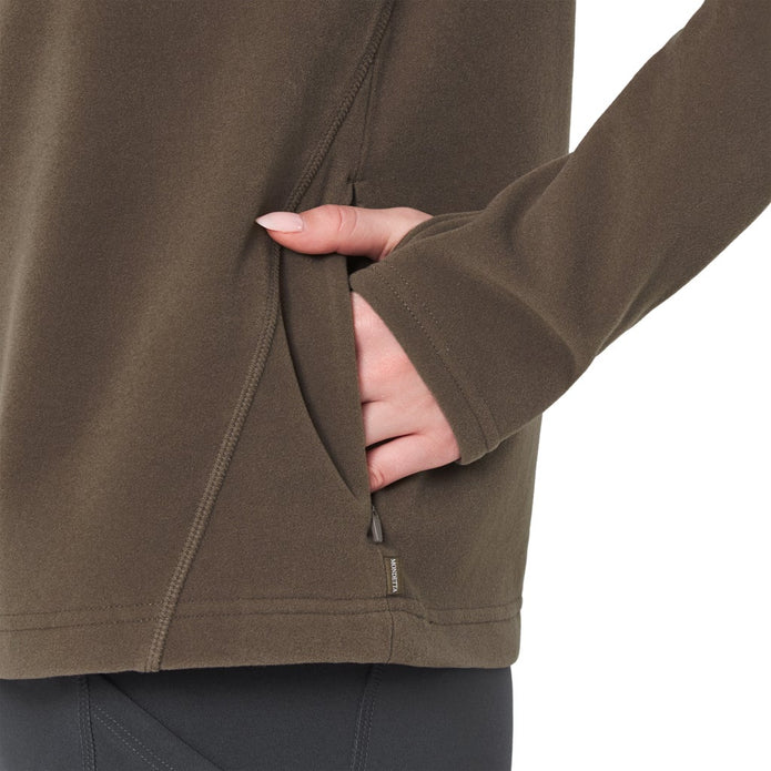 Mondetta Women's Quarter Zip Micro Polar Fleece Pullover