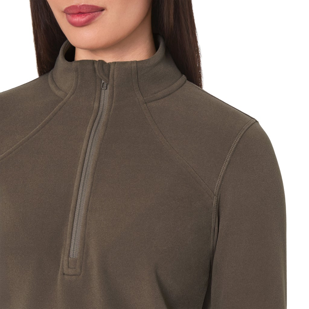 Mondetta Women's Quarter Zip Micro Polar Fleece Pullover
