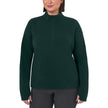 Mondetta Women's Quarter Zip Micro Polar Fleece Pullover - Dark Green