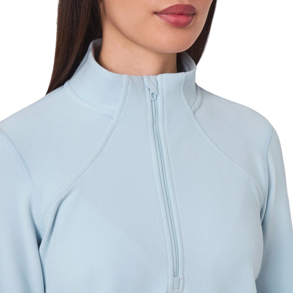 Mondetta Women's Quarter Zip Micro Polar Fleece Pullover