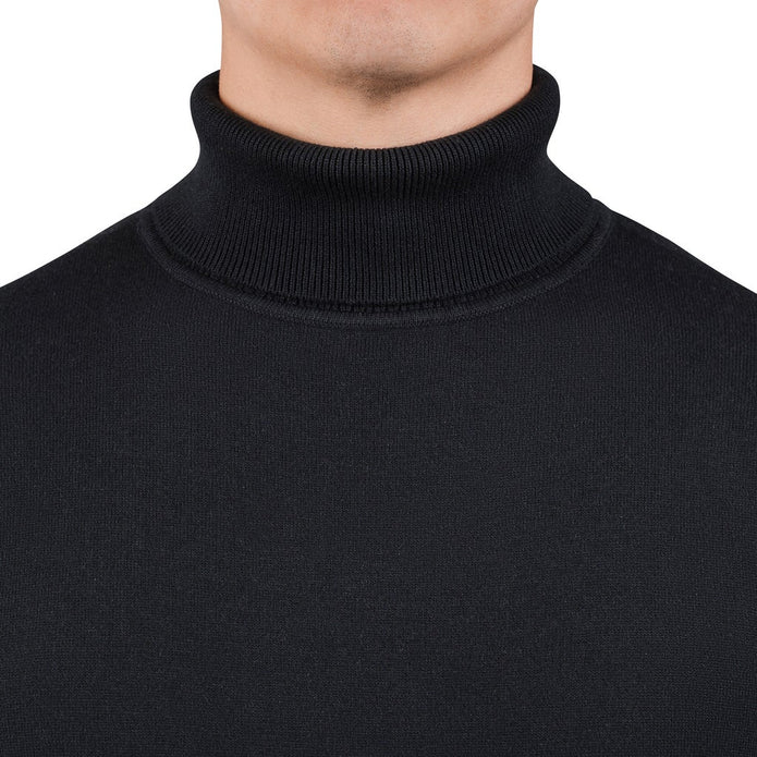 Rough Dress Men's Long Sleeve Turtle Neck