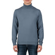 Rough Dress Men's Long Sleeve Turtle Neck - Blue