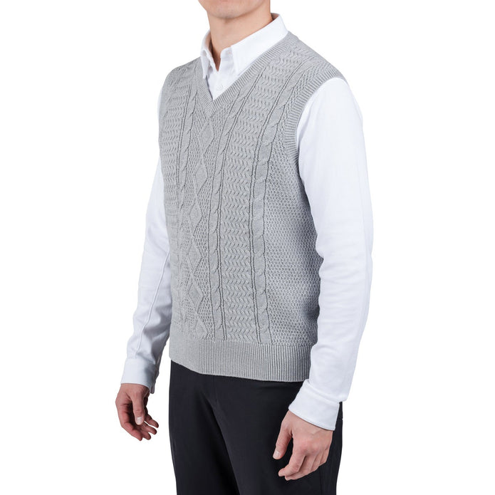 United Colors of Benetton Men's Cable Knit Vest