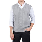 United Colors of Benetton Men's Cable Knit Vest