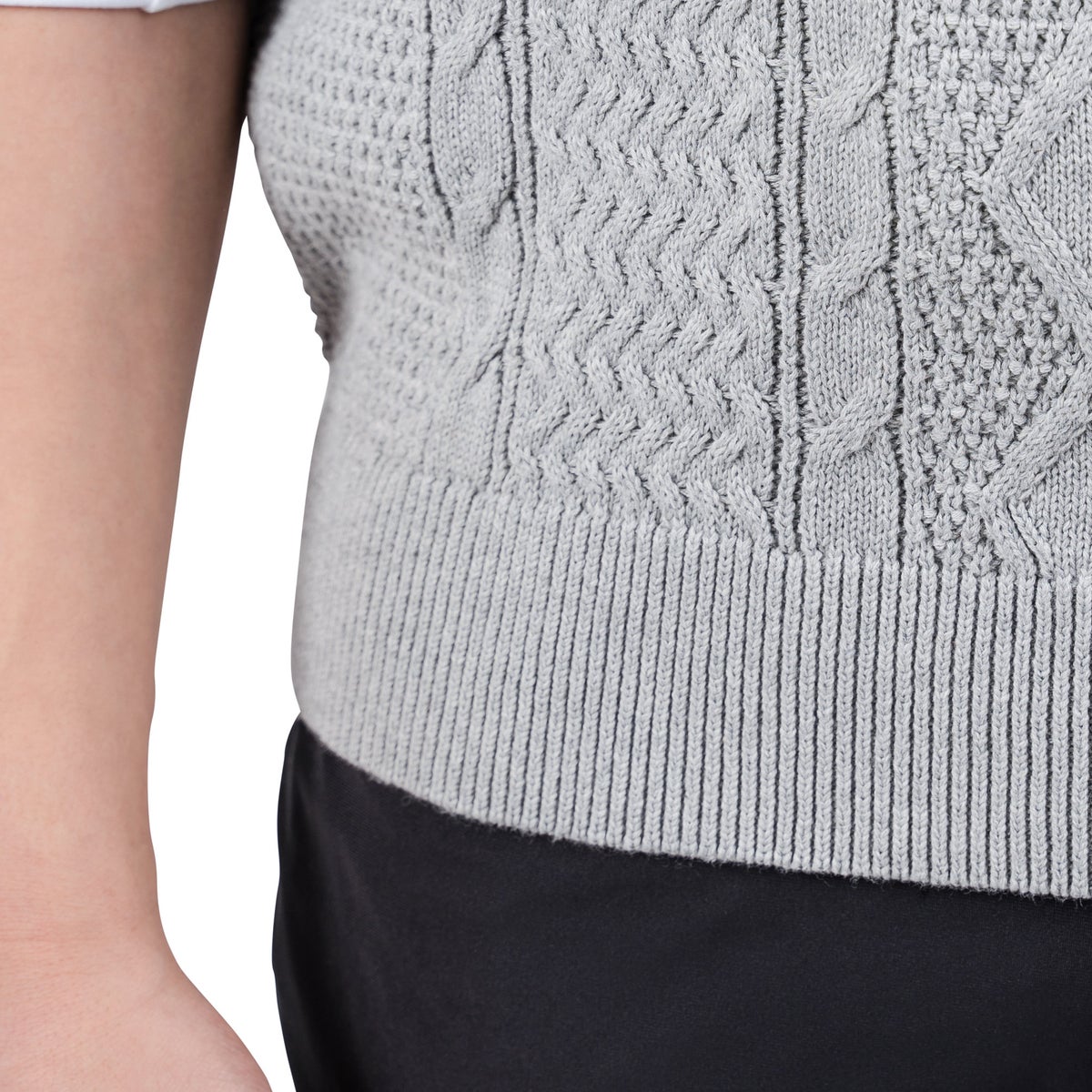 United Colors of Benetton Men's Cable Knit Vest