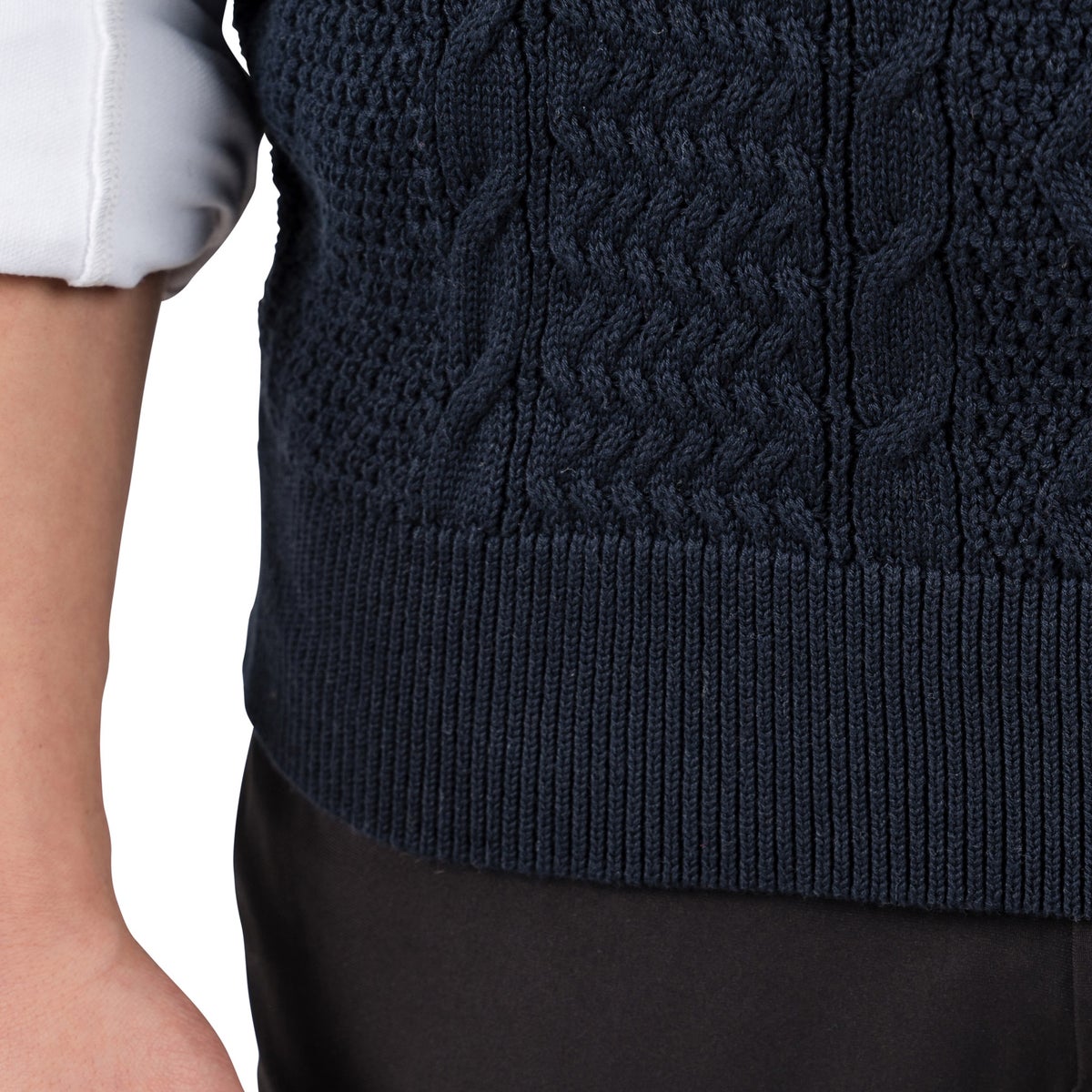 United Colors of Benetton Men's Cable Knit Vest