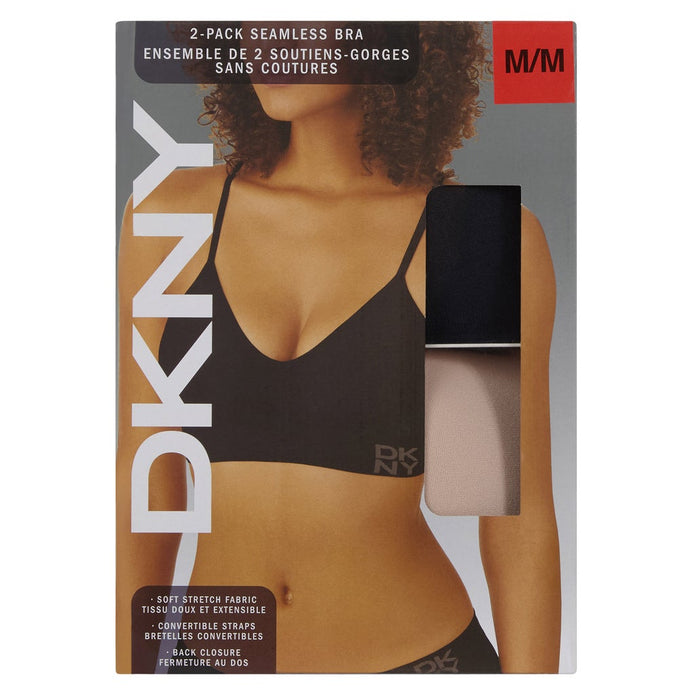 DKNY Women's Seamless Bra, 2-pack