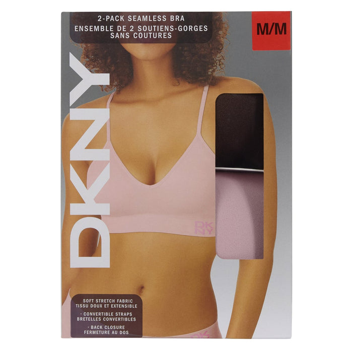 DKNY Women's Seamless Bra, 2-pack