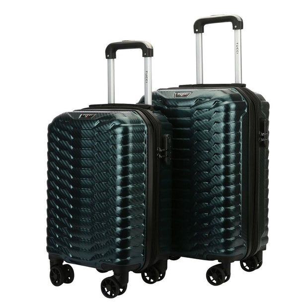 Tucci, Occhio 2 Piece Hardside Luggage Set - Green