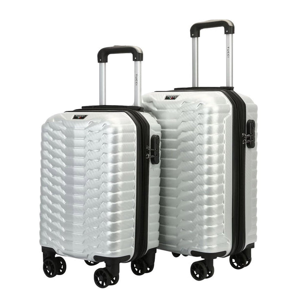 Tucci, Occhio 2 Piece Hardside Luggage Set - White