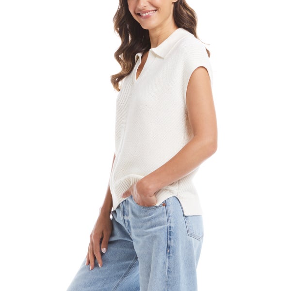 Weatherproof Vintage Women's Cotton Cap Sleeve Top