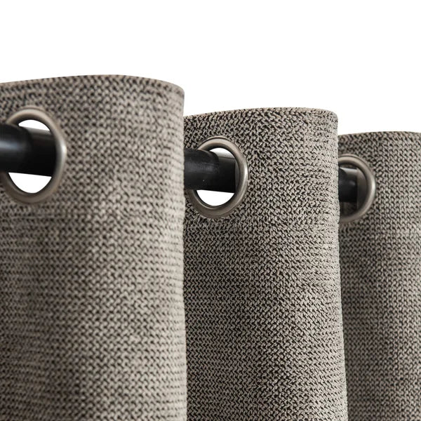 Safdie & Co. Two-Tone Textured Room Darkening Curtain Panel, 2 panel