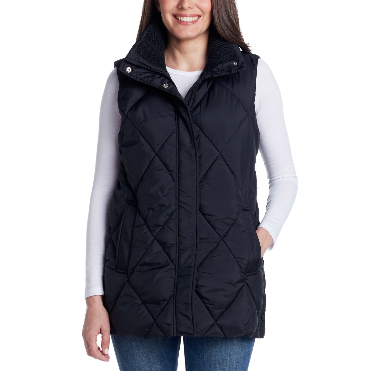 Weatherproof Women's Long Puffer Vest
