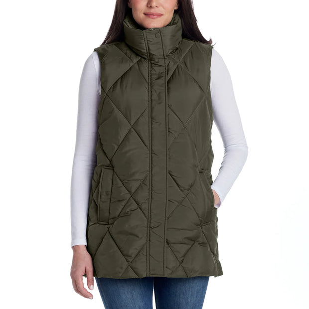Weatherproof Women's Long Puffer Vest