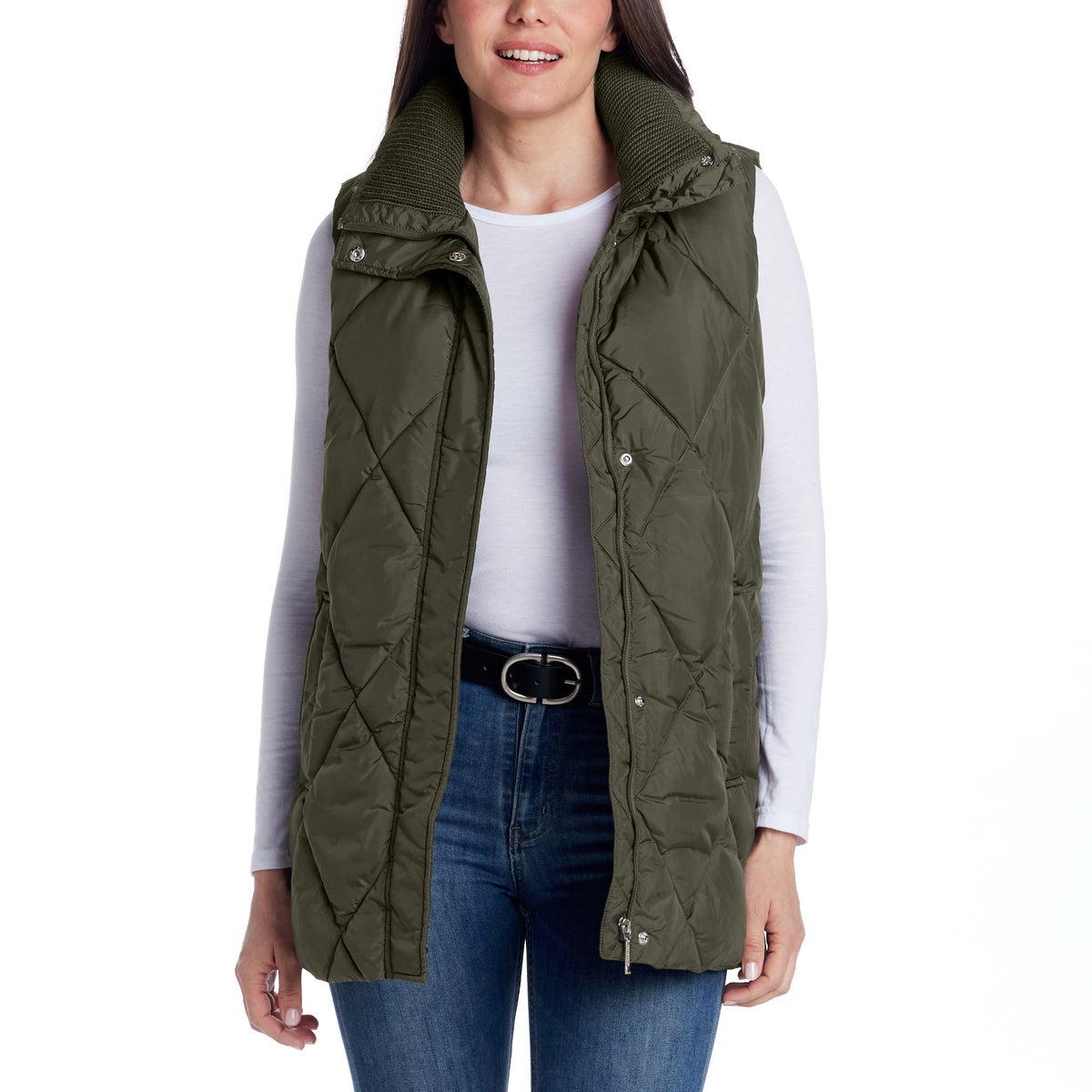 Weatherproof Women's Long Puffer Vest