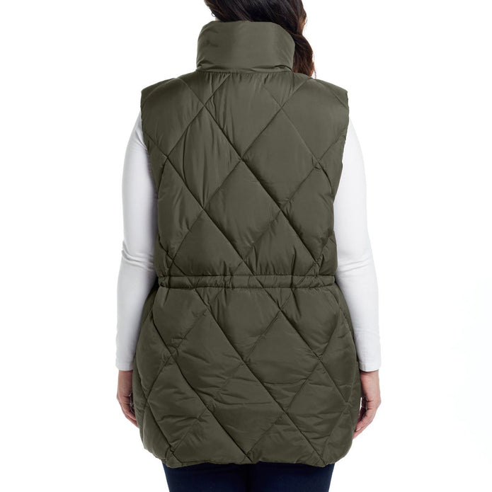 Weatherproof Women's Long Puffer Vest