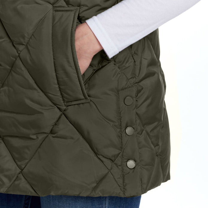 Weatherproof Women's Long Puffer Vest