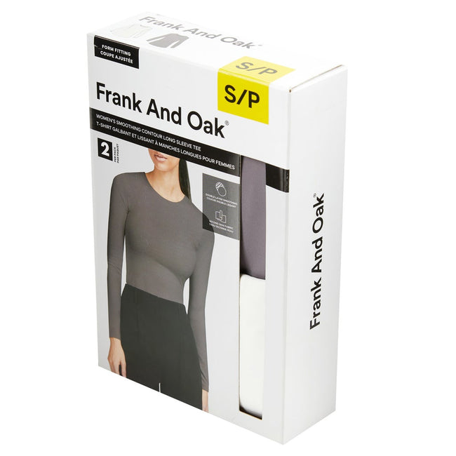 Frank And Oak Women's Contour Long Sleeve Tee, 2-Pack