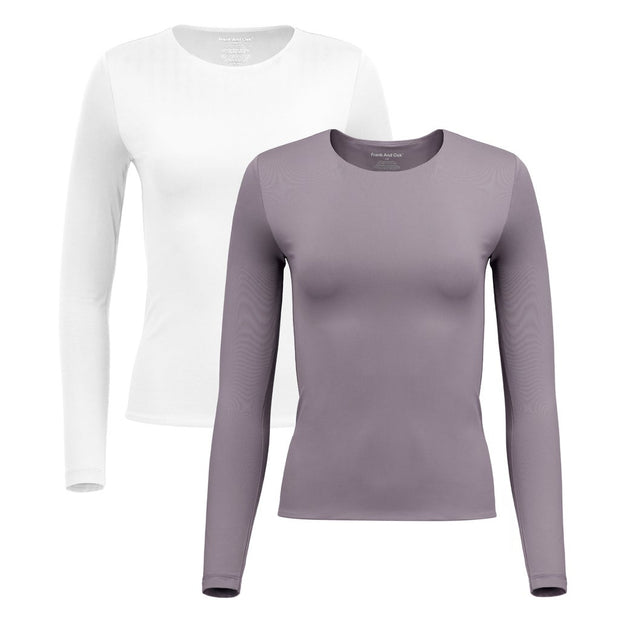 Frank And Oak Women's Contour Long Sleeve Tee, 2-Pack