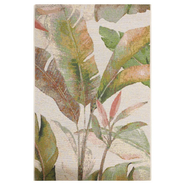 Multy Home Cappuccino Watercolour Tropical Outdoor Rug