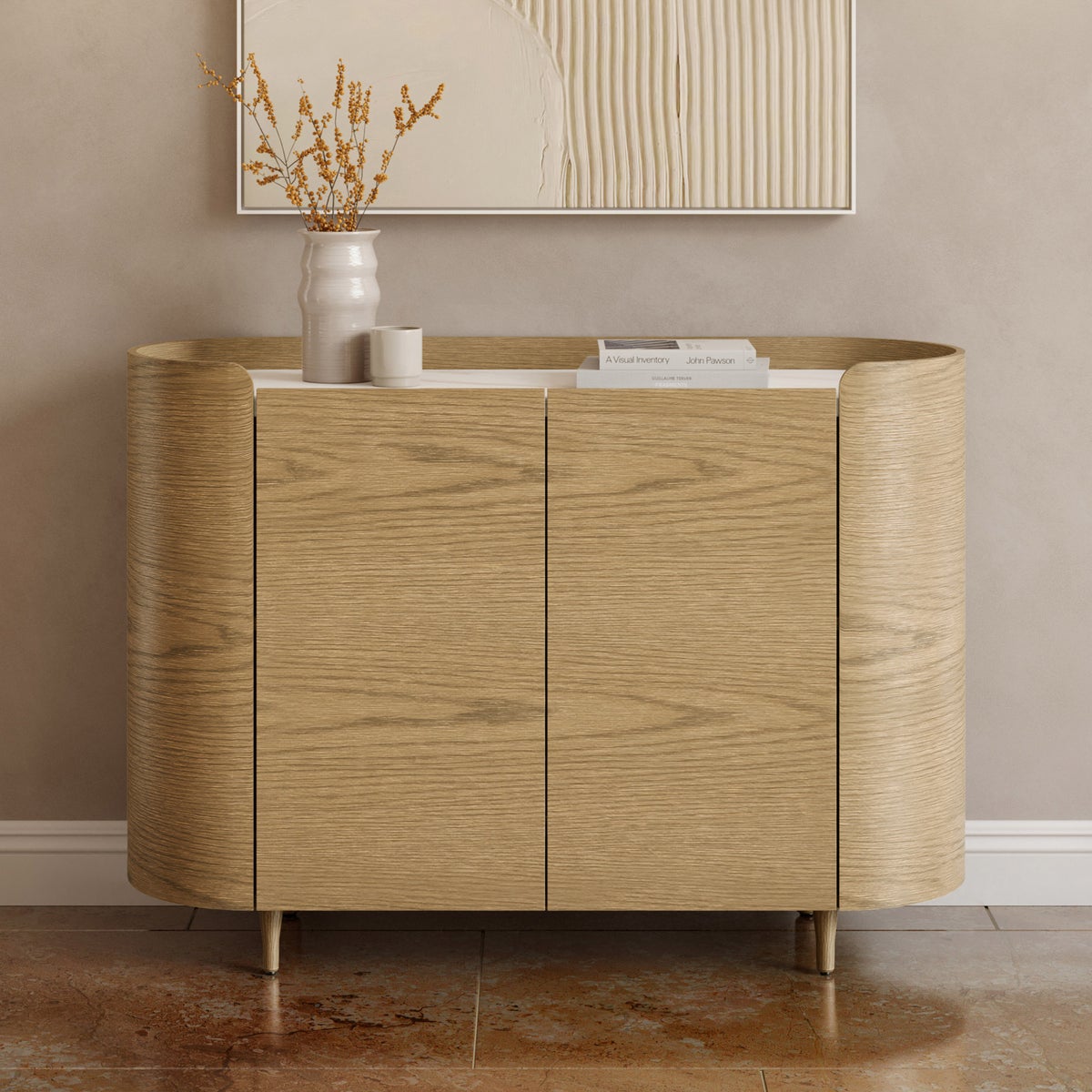 Loxley Rowe Bruna 121.9 cm (48 in.) Accent Console with Sintered Stone Top