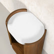 Loxley Rowe Bruna Side Table with Sintered Stone Top, Walnut Finish
