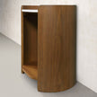 Loxley Rowe Bruna Side Table with Sintered Stone Top, Walnut Finish