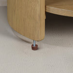 Loxley Rowe Bruna Side Table with Sintered Stone Top, Oak Finish
